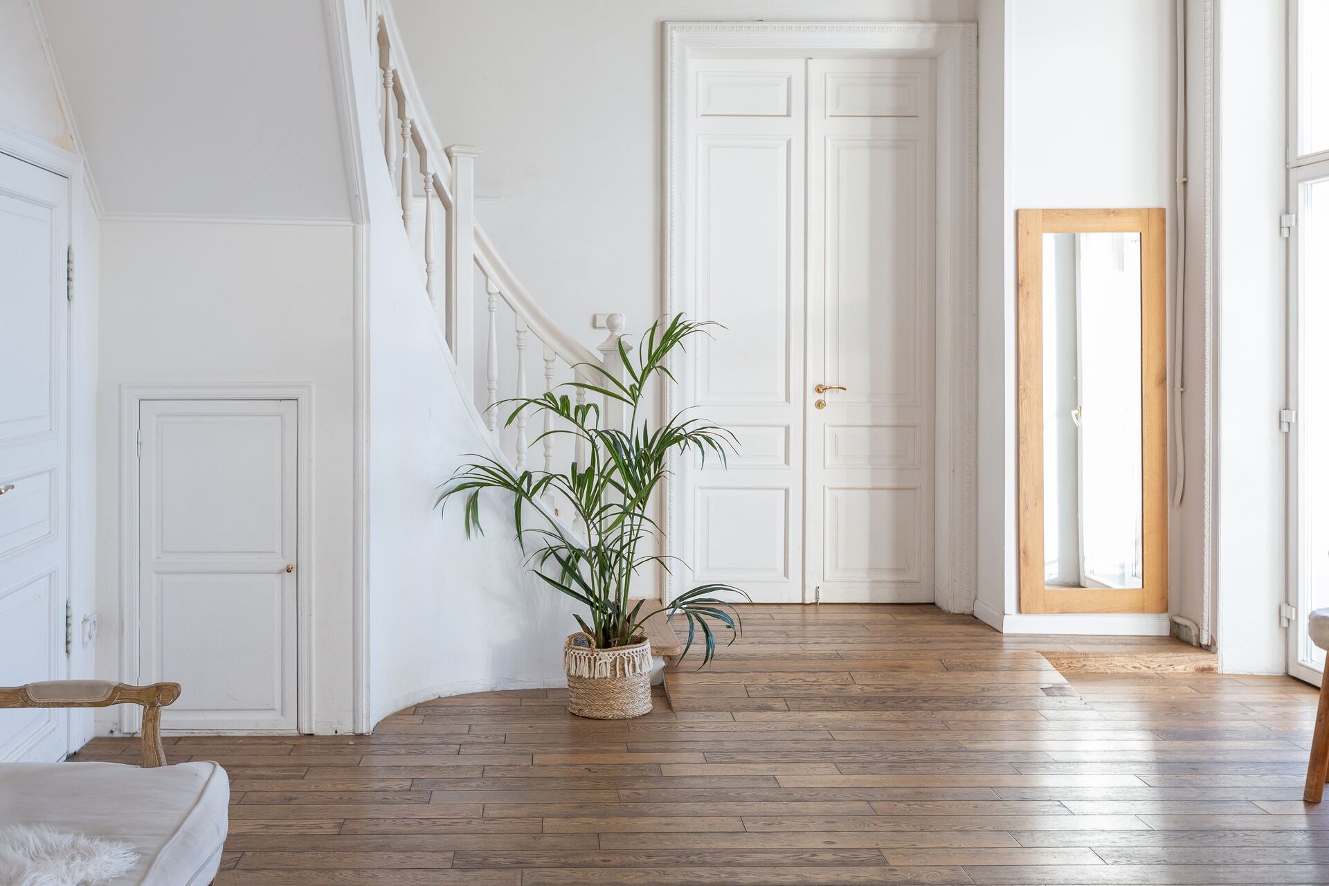 Stijlvol interieur met parketvloer